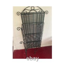 Black Metal 3-Shelf Freestanding Shelving Unit Heavy Duty Foldable black green