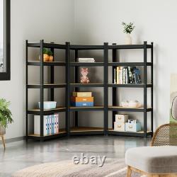 Boltless 5-Tier Heavy Duty Racking Steel Garage Shelving Corner Storage 3 Racks