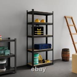 Boltless 5-Tier Heavy Duty Racking Steel Garage Shelving Corner Storage 3 Racks