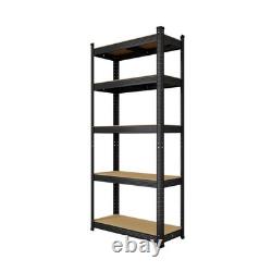 Boltless 5-Tier Heavy Duty Racking Steel Garage Shelving Corner Storage 3 Racks
