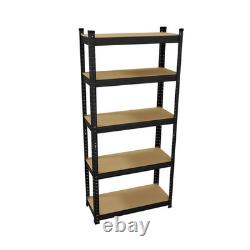 Boltless 5-Tier Heavy Duty Racking Steel Garage Shelving Corner Storage 3 Racks