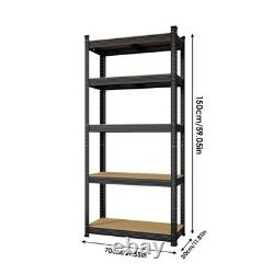 Boltless 5-Tier Heavy Duty Racking Steel Garage Shelving Corner Storage 3 Racks
