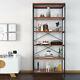 Bookshelf Industrial Style Stand 5-tier Living Room Display Rack Organiser Wood