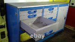 Bri-stor Elite metal Van work bench cabinet drawers racking, shelving heavy duty