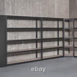 Buffalo 5 Tier MDF Shelf 150cm Storage Shelving Garage Workshop Heavy Duty Steel
