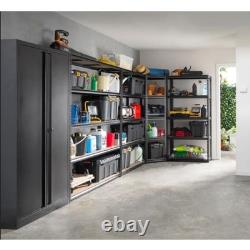 Buffalo 5 Tier MDF Shelf 150cm Storage Shelving Garage Workshop Heavy Duty Steel