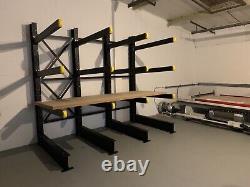 CANTILEVER HEAVY DUTY STORAGE RACK 3000mm WIDE 1500mm DEEP ARMS