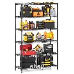 COSTWAY 6-Tier Wire Shelving Unit Adjustable Metal Storage Shelves