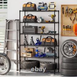 COSTWAY 6-Tier Wire Shelving Unit Adjustable Metal Storage Shelves