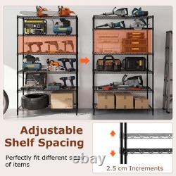COSTWAY 6-Tier Wire Shelving Unit Adjustable Metal Storage Shelves
