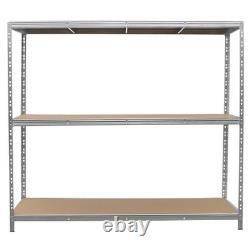 Capacity Heavy Duty Racking Garage Storage Shelving Unit 1200kg Steel Shelves
