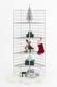 Chrome Corner Grid Mesh Shelf Heavy Duty Wire Retail Shop Display Stand