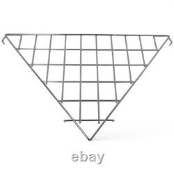 Chrome Corner Grid Mesh Shelf Heavy Duty Wire Retail Shop Display Stand