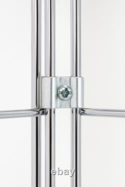 Chrome Corner Grid Mesh Shelf Heavy Duty Wire Retail Shop Display Stand Chrome Corner Grid Mesh Shelf Heavy Duty Wire Retail Shop Display Stand