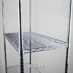 Chrome Wire Shelves Only Storage Racking Heavy Duty Commercial 4 Shelves Only