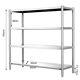 Commercial 4/5 Tier Storage Rack Unit Shelf Kitchen Stainless Steel Organizer