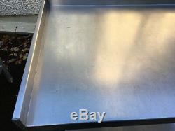 Corner Heavy Duty Stainless Steel Work Prep Table With Under Shelf Commercial