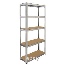 Corner Racking & 4 x 90cm Shelves Shelving Unit Boltless Heavy Duty Storage