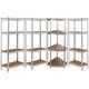 Corner Racking Garage Shelving Kit 4 Tier Heavy Duty Garage Storage Racks Ukdc