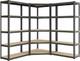 Corner Shelf 5-tier, Garage Shelving, Heavy Duty Metal Shelving Units, For Garag