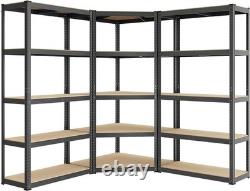 Corner Shelf 5-Tier, Garage Shelving, Heavy Duty Metal Shelving Units, for Garag