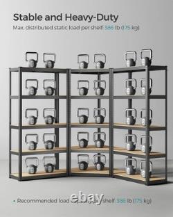 Corner Shelf 5-Tier, Garage Shelving, Heavy Duty Metal Shelving Units, for Garag