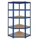 Corner Shelving 5 Tier Racking Boltless Shelving Heavy Duty Storage Shelf 90cm