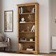 Corona Tall Bookcase Large Mexican Solid Pine Wood 5 Book Shelves