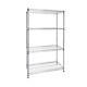 D 14'' X W 48'' X H 72 4 Tier Chrome Wire Shelving Racking Heavy Duty Storage