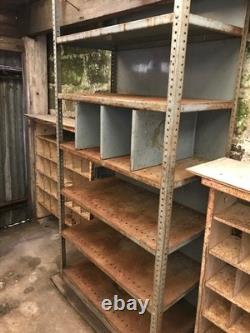 Dexion Heavy Duty Shelving Racking Steel Storage Industrial Garage Vintage Old