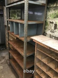 Dexion Heavy Duty Shelving Racking Steel Storage Industrial Garage Vintage Old