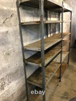 Dexion Heavy Duty Shelving Racking Steel Storage Industrial Garage Vintage Old