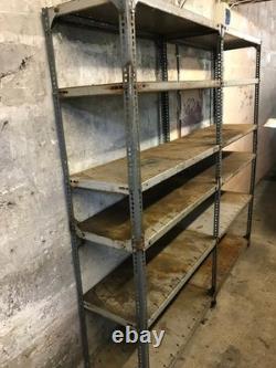 Dexion Heavy Duty Shelving Racking Steel Storage Industrial Garage Vintage Old
