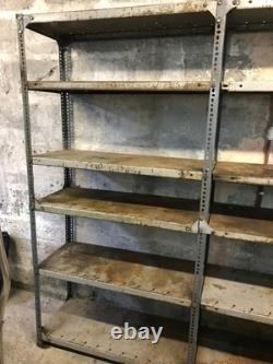 Dexion Heavy Duty Shelving Racking Steel Storage Industrial Garage Vintage Old