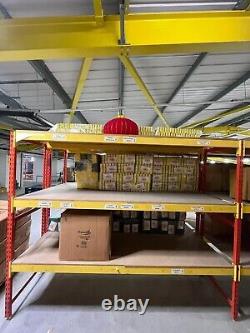 Double Racking Shelving Warehouse Heavy Duties Used 100 X 64.5 X 80.5 inch