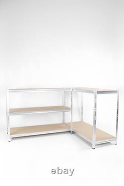 Edsal MuscleRack 5-Tier Heavy Duty Steel Shelving Units Pack of 3 180x120x45cm