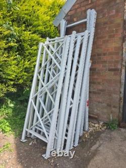Extra heavy duty 2.4m metal racking shelving with galvanized metal drop overs