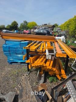 Extra heavy duty 2.4m metal racking shelving with galvanized metal drop overs