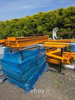 Extra heavy duty 2.4m metal racking shelving with galvanized metal drop overs