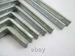 Fluted Angle Brackets Heavy Duty Galvanised Shelving Shed Garage Various Sizes