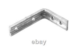Fluted Angle Brackets Heavy Duty Galvanised Shelving Shed Garage Various Sizes