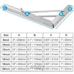 Folding Heavy Duty Shelf Bracket Wall Mounted Table Bench Bracket Wall Hinge UK
