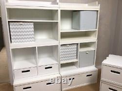 GLTC Northcote Modular Storage Shelf Units, White, Children / Office