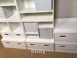 GLTC Northcote Modular Storage Shelf Units, White, Children / Office