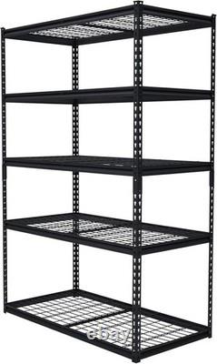 Garage Racking 5 Tier Shelving Unit 48x24x72 Heavy Duty Shelf Shed Storage