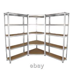 Garage Racking Galvanised Steel Storage Shelving Metal Heavy Duty Shelves 5 Tier