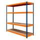 Garage Racking S-rax Shelving Unit 4 Shelf 180cm X 180cm X 60cm Rack Heavy Duty
