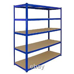 Garage Shelves Shelving 5 Tier Racking Boltless Heavy Duty Storage Shelf 160cm