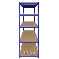Garage Shelves Shelving 5 Tier Racking Boltless Heavy Duty Storage Shelf 160cm