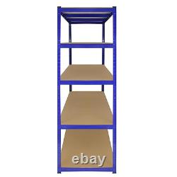 Garage Shelves Shelving 5 Tier Racking Boltless Heavy Duty Storage Shelf 160cm